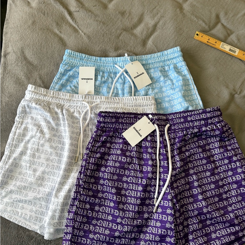 Shorts Lot 3 workout tracks running SQUIDHAUS size Large blue